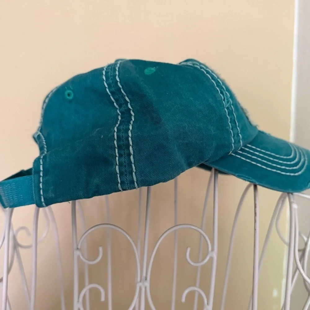 Iron Orchid Studio teal cap